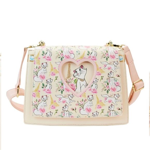 Loungefly Aristocats Duchess in Paris Floral AOP Crossbody (Exclusive) - Picture 2 of 8